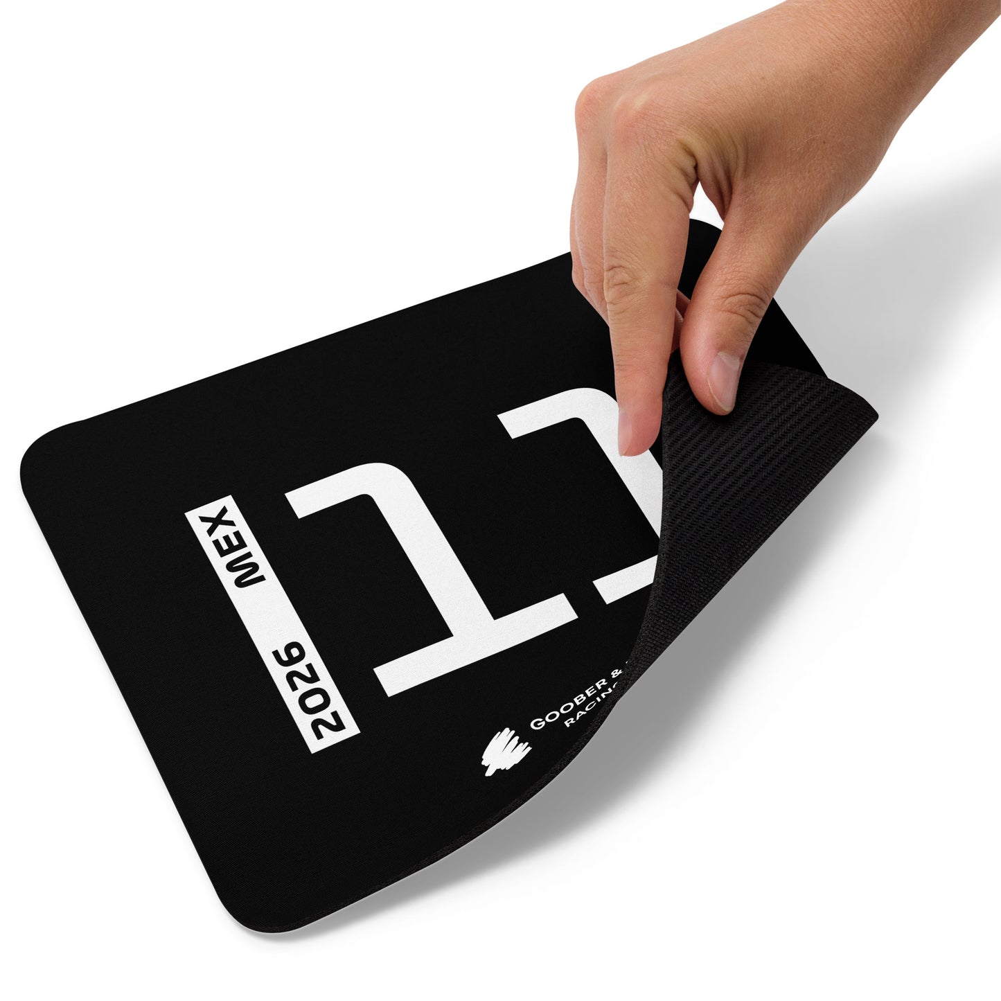 Sergio Perez #11 F1 Driver Mouse Pad in Black - Underneath