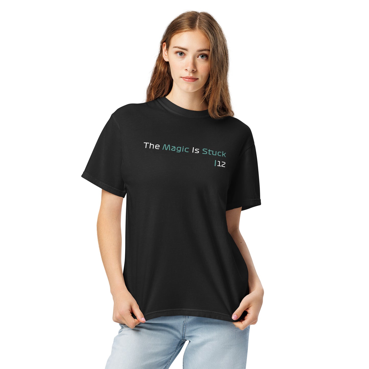 "The Magic is Stuck" Unisex Black T-Shirt from the GooberAndDoofus.com Racing Series