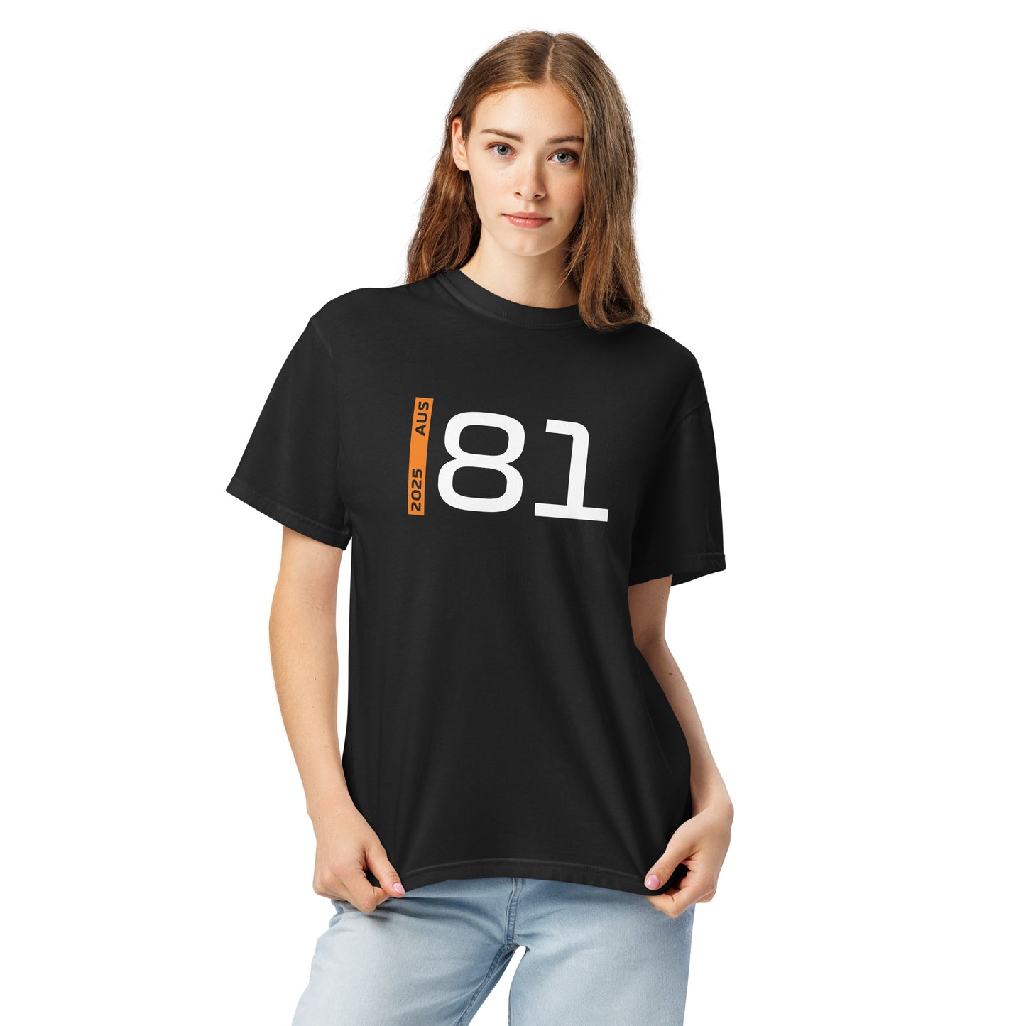 #81 F1 Driver Oscar Piastri Unisex T-Shirt in Black