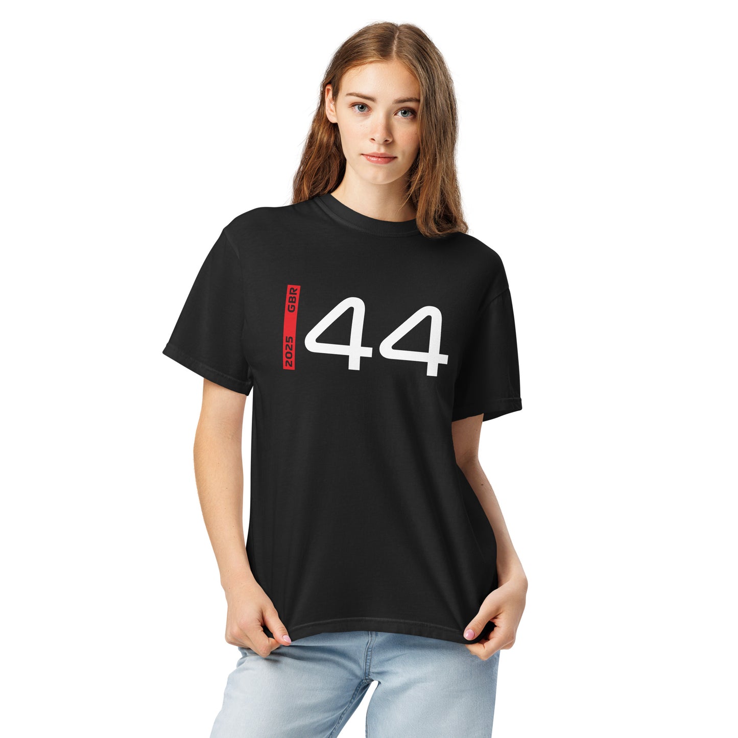 #44 F1 Driver Lewis Hamilton Unisex T-Shirt in Black