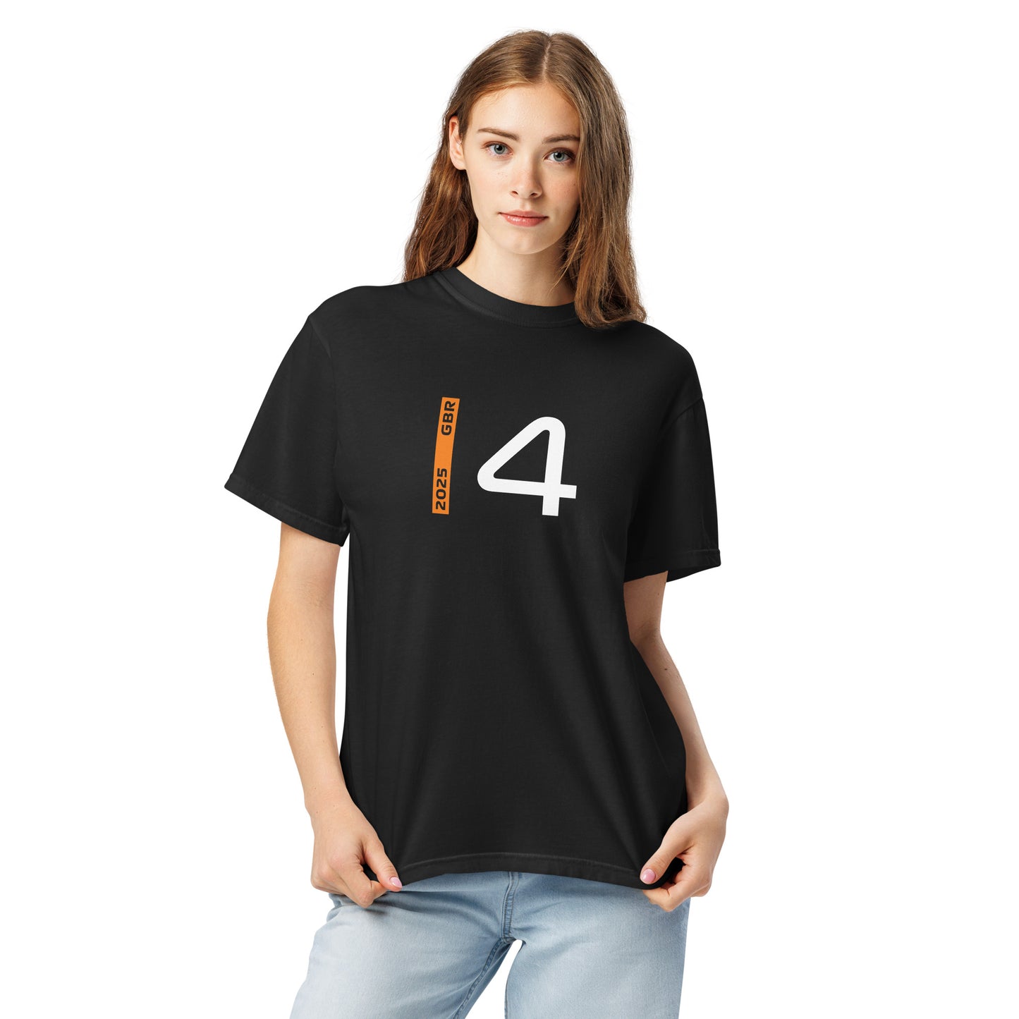 #4 F1 Driver Lando Norris Unisex T-Shirt in Black