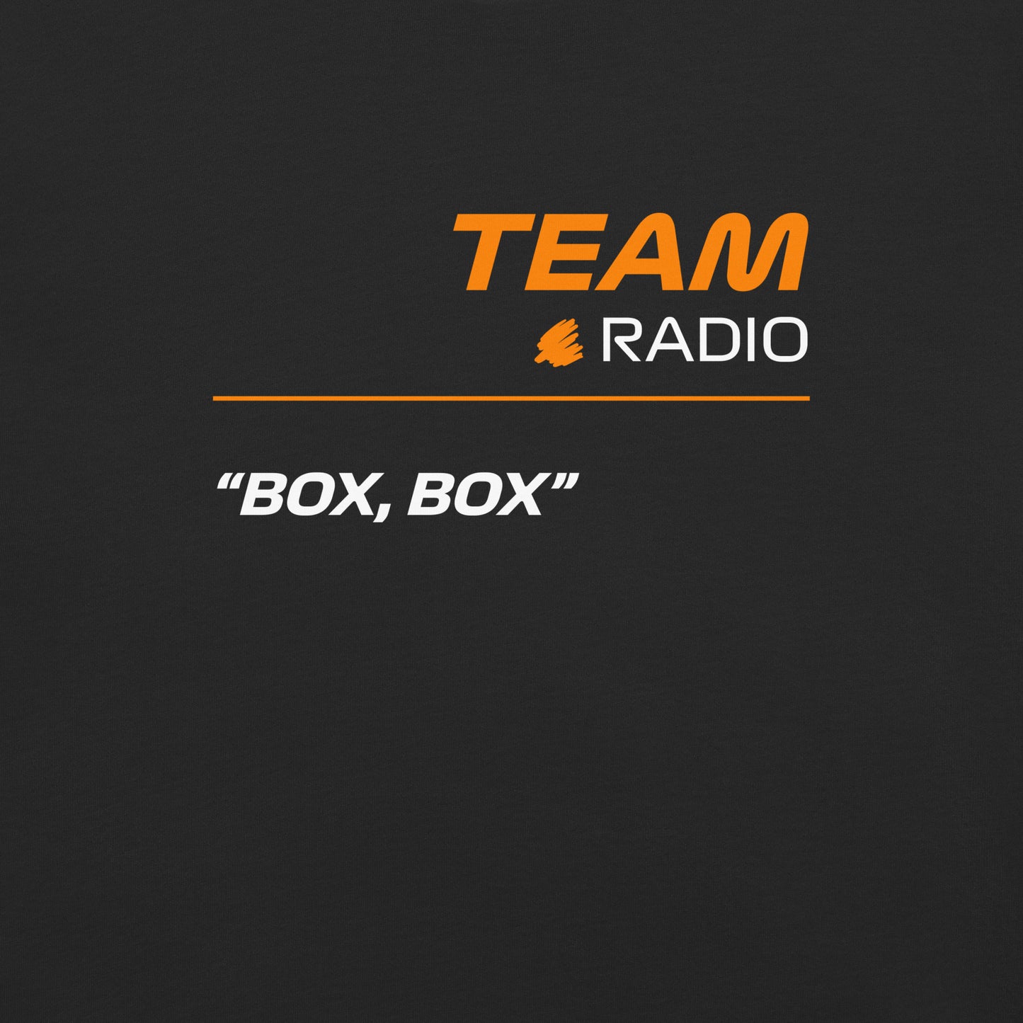 McLaren F1 Team Radio Unisex T-Shirt in Black