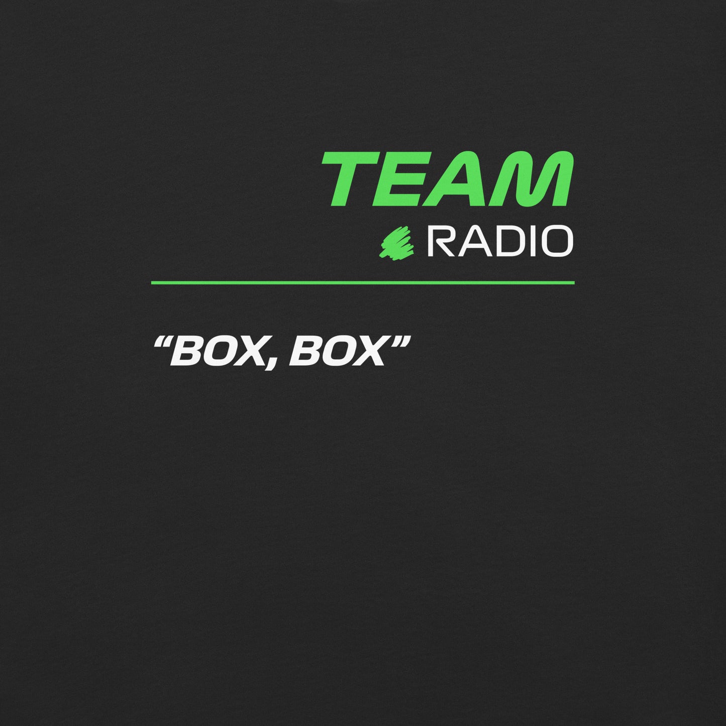 Kick Sauber F1 Team Radio Unisex T-Shirt in Black