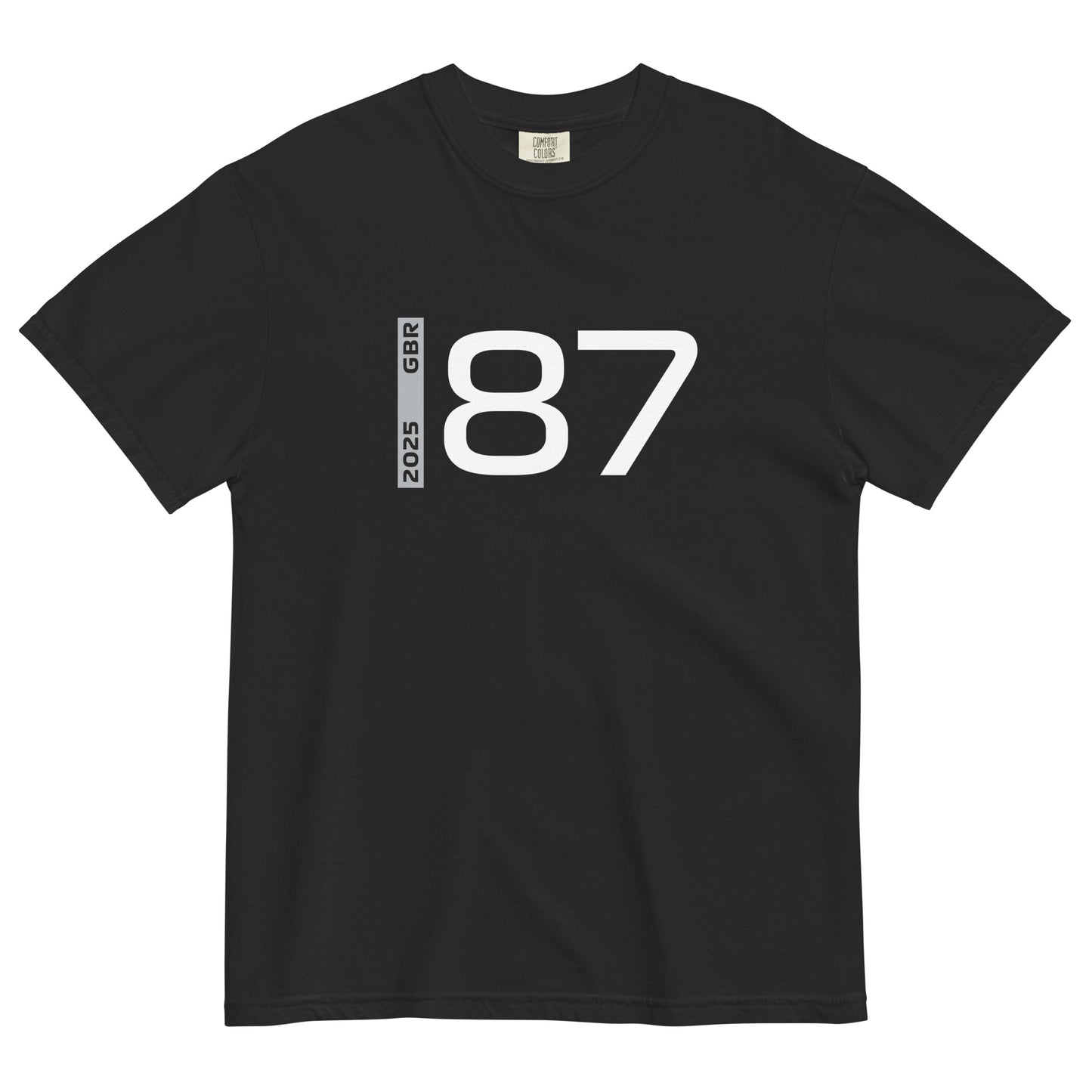 #87 F1 Driver Ollie Bearman Unisex T-Shirt in Black