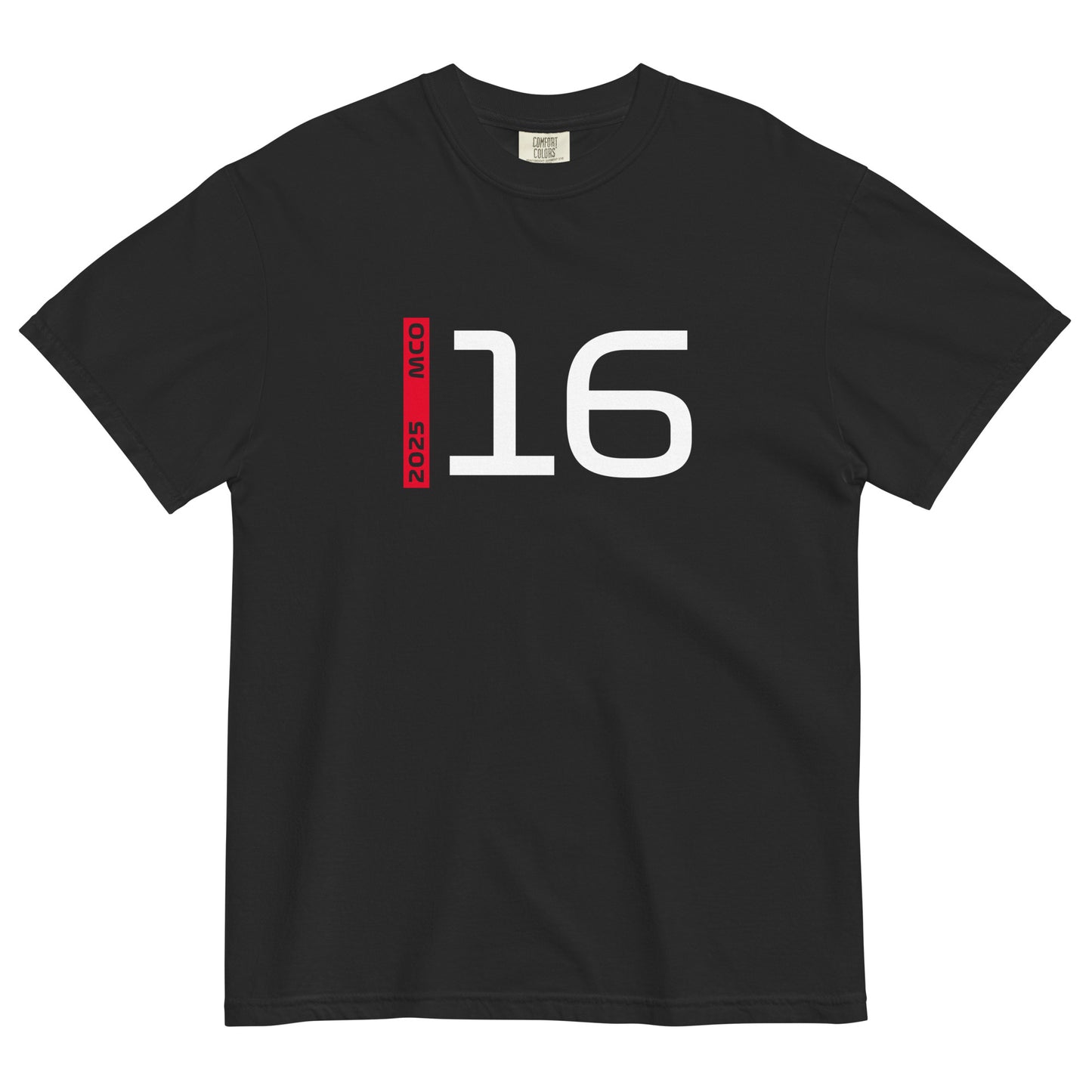 #16 F1 Driver Charles Leclerc Unisex T-Shirt in Black