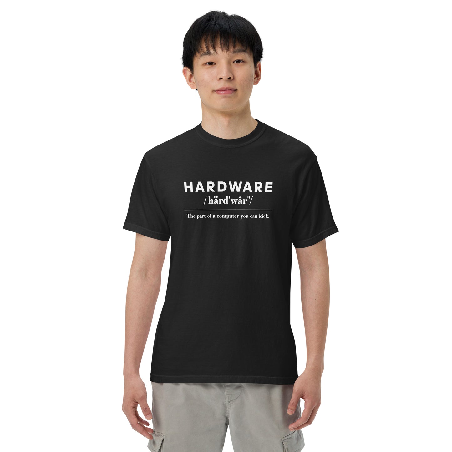 Hardware: The Parts of the Computer You Can Kick Unisex T-Shirt in Black