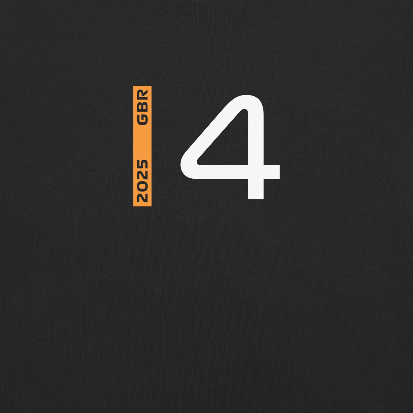 #4 F1 Driver Lando Norris Unisex T-Shirt in Black
