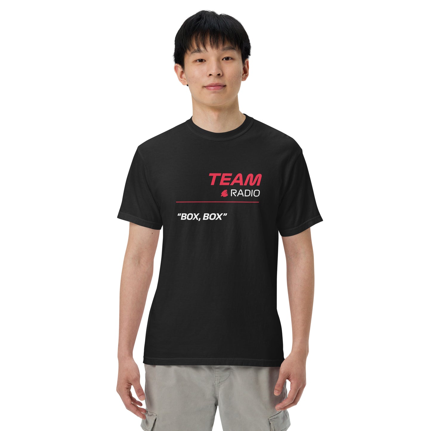Box Box F1 Ferarri Team Radio Unisex T-Shirt in Black