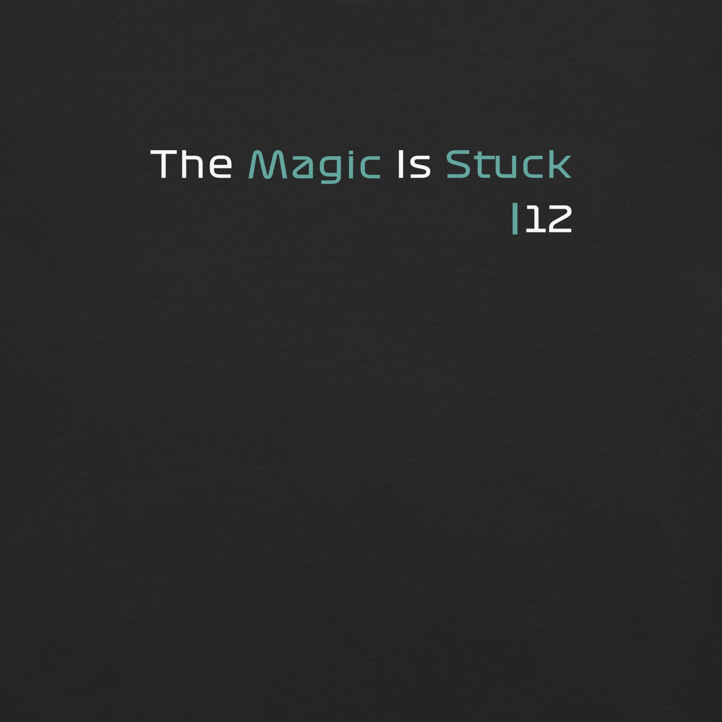 "The Magic is Stuck" Unisex Black T-Shirt from the GooberAndDoofus.com Racing Series