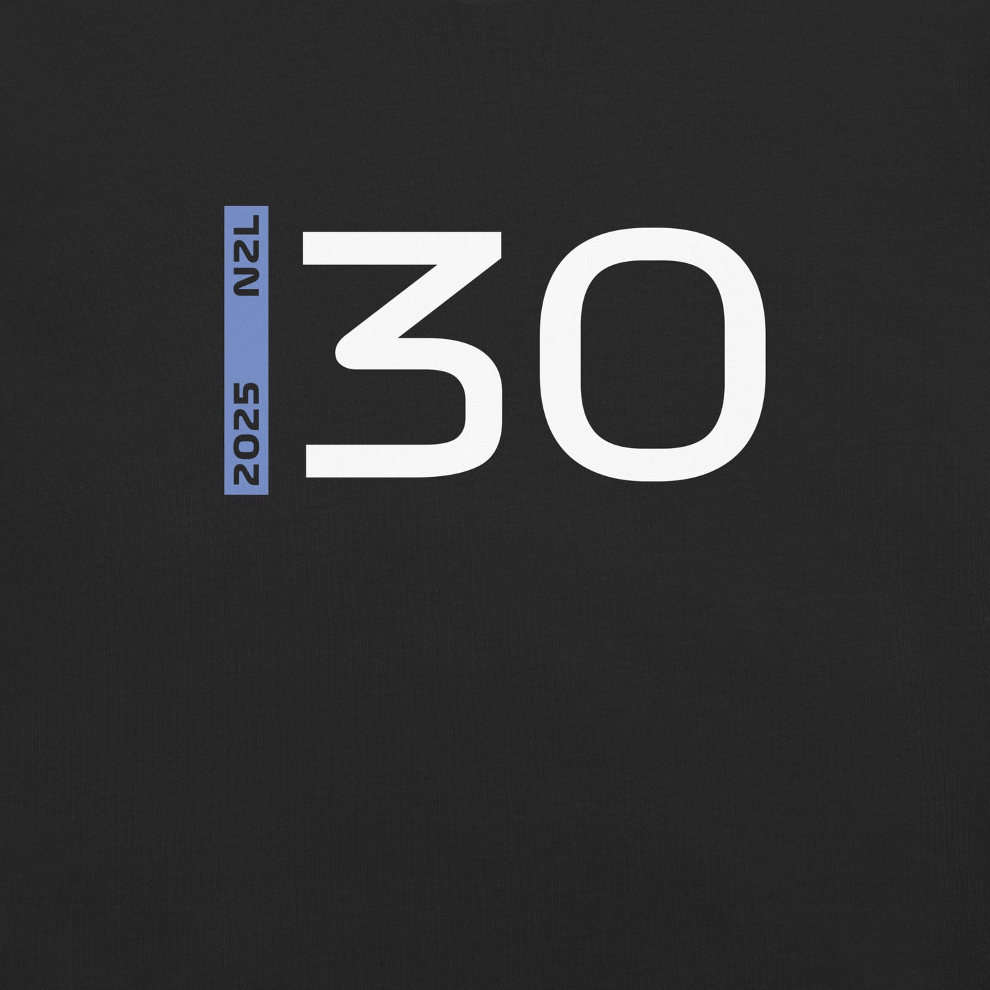#30 F1 Driver Liam Lawson Unisex T-Shirt in Black