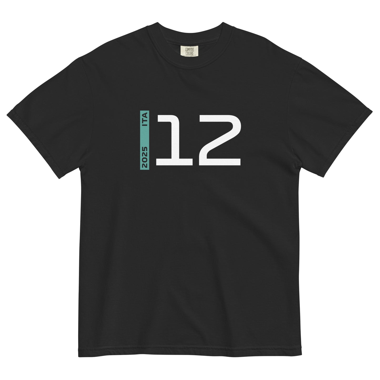 #12 F1 Driver Andrea Kimi Antonelli Unisex T-Shirt in Black