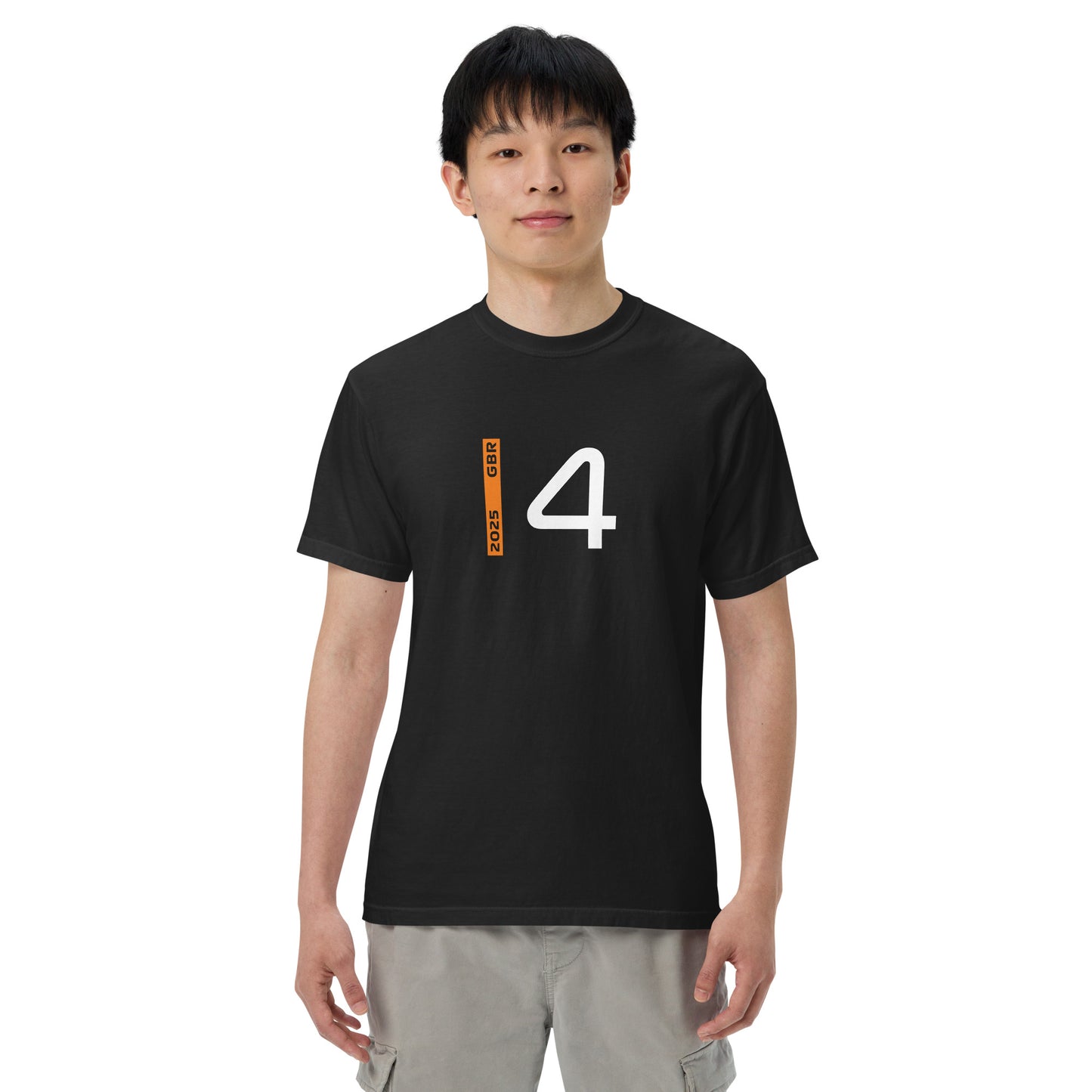 #4 F1 Driver Lando Norris Unisex T-Shirt in Black