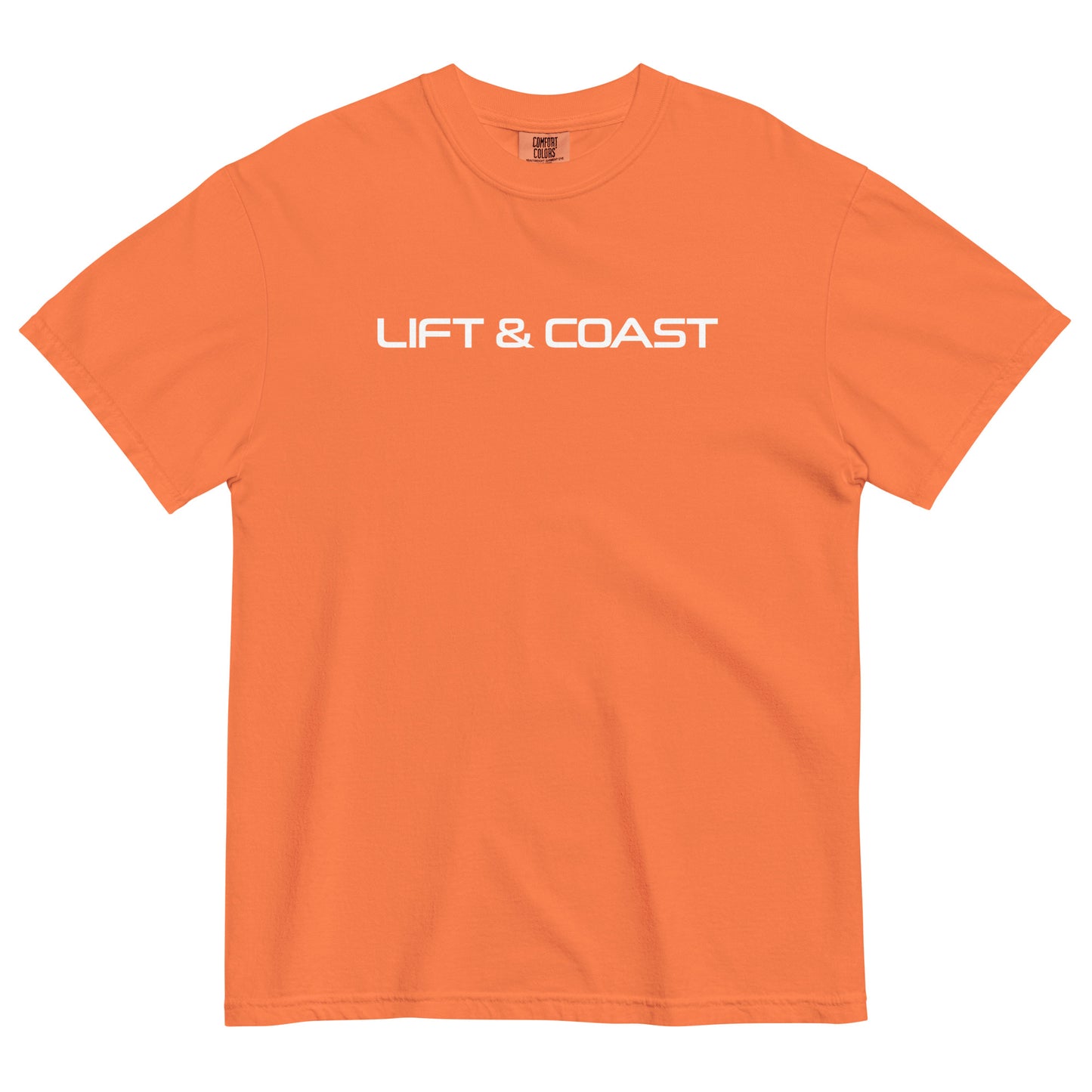 Lift and Coast F1 Racing Unisex T-Shirt in Burnt Orange