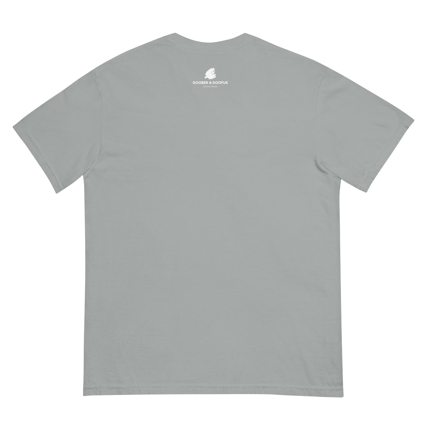 Two Secs Ted Spanned F1 Racing Unisex T-Shirt in Granite Gray