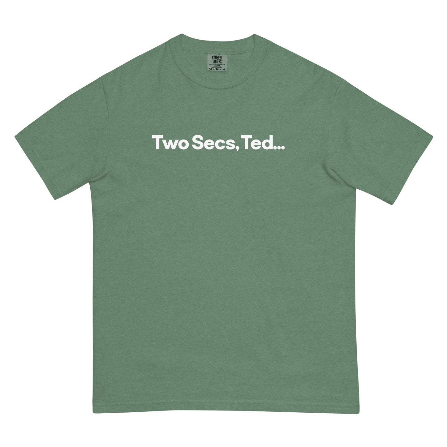 Two Secs Ted Spanned F1 Racing Unisex T-Shirt in Light Green