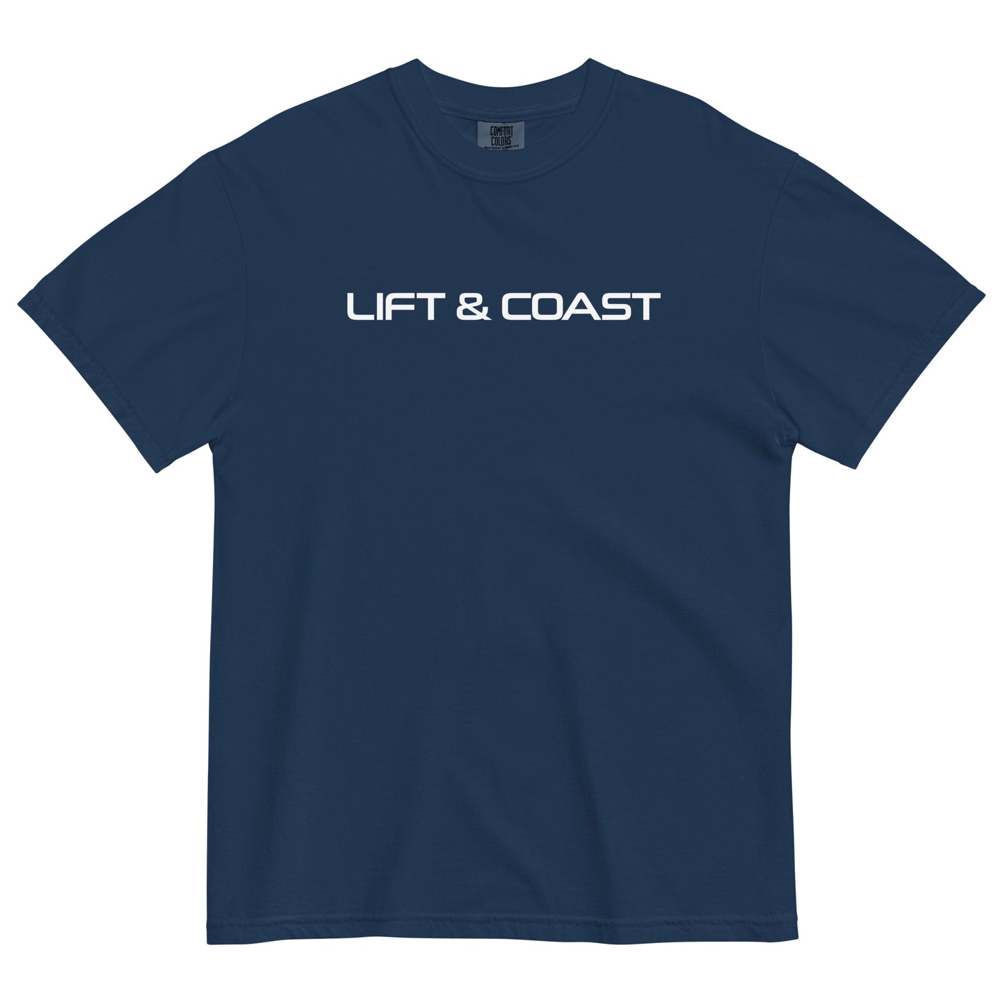 Lift and Coast F1 Racing Unisex T-Shirt in Navy Blue
