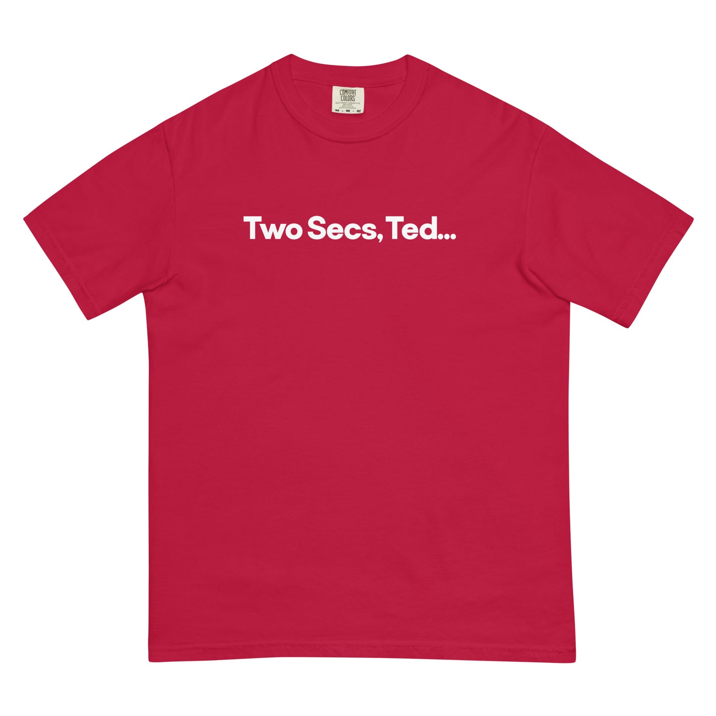 Two Secs Ted Spanned F1 Racing Unisex T-Shirt in Red