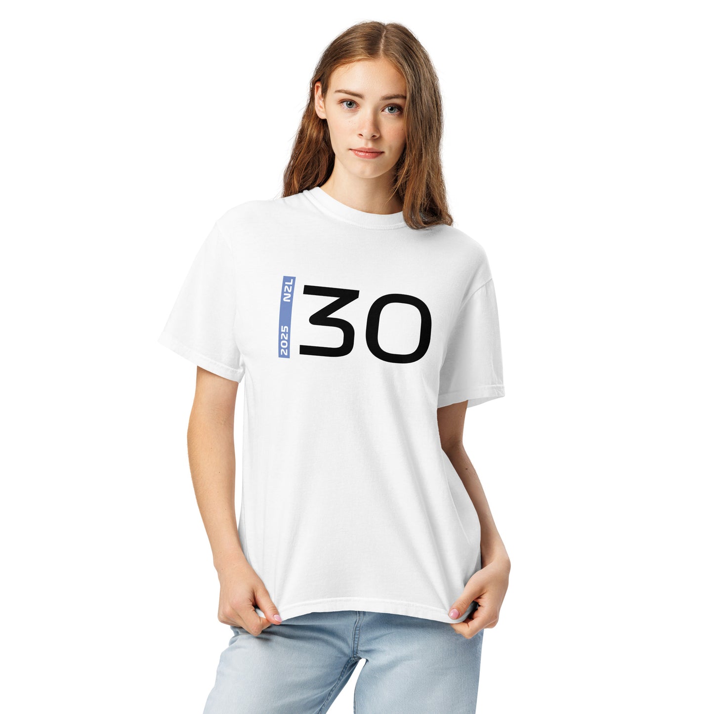 #30 F1 Driver Liam Lawson Unisex T-Shirt in White