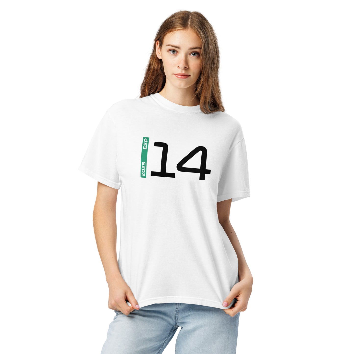 #14 F1 Driver Fernando Alonso Unisex T-Shirt in White