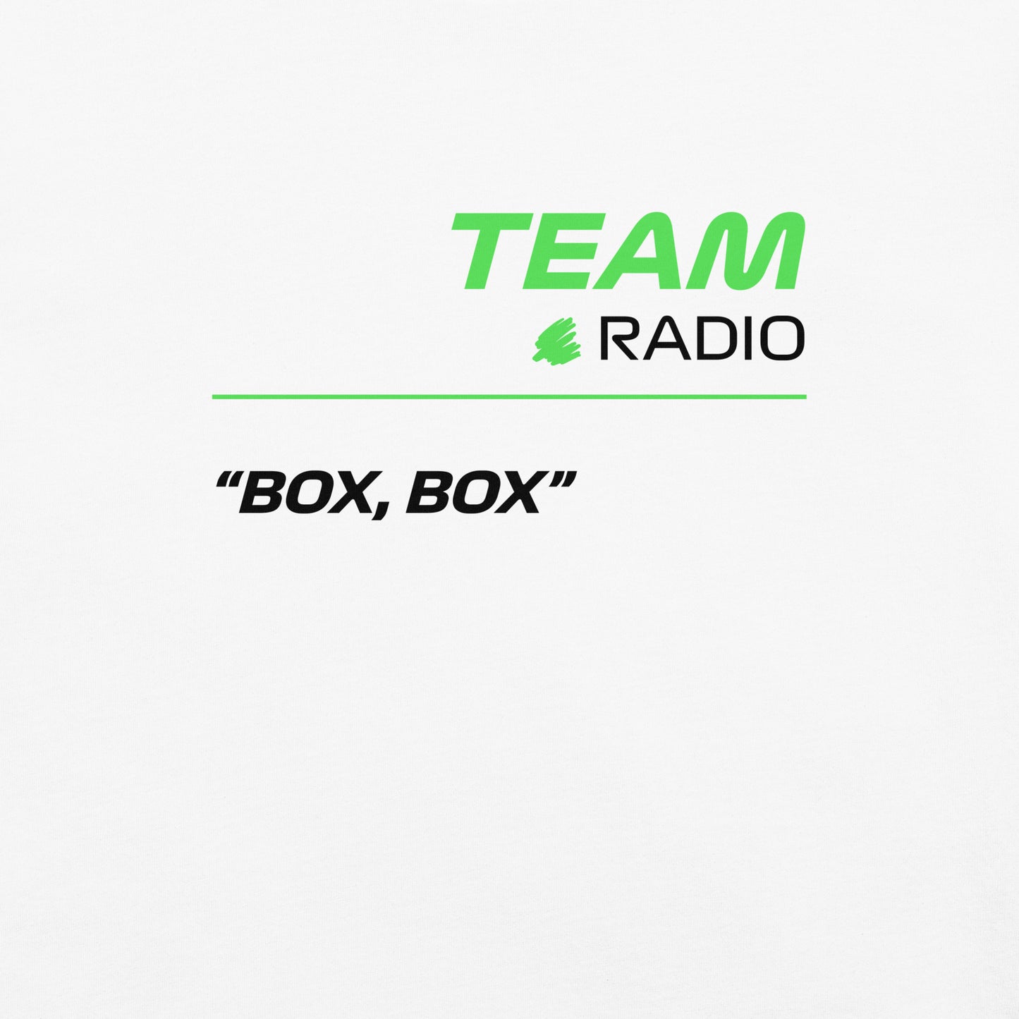 Kick Sauber F1 Team Radio Unisex T-Shirt in White