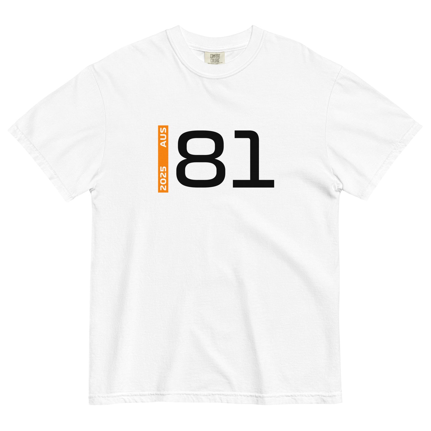 #81 F1 Driver Oscar Piastri Unisex T-Shirt in White