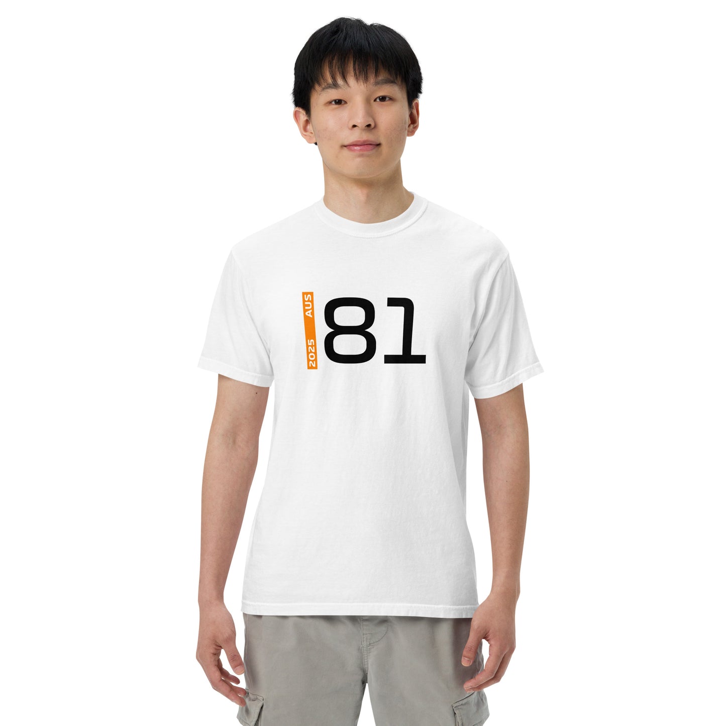 #81 F1 Driver Oscar Piastri Unisex T-Shirt in White