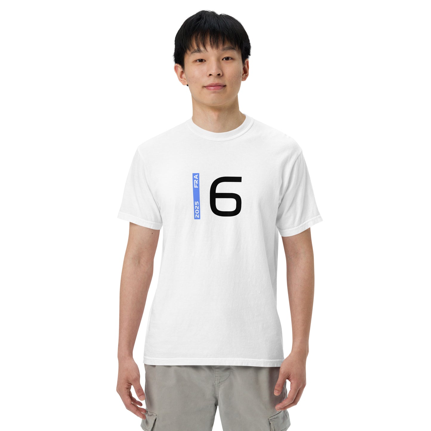 #6 F1 Driver Isack Hadjar Unisex T-Shirt in White
