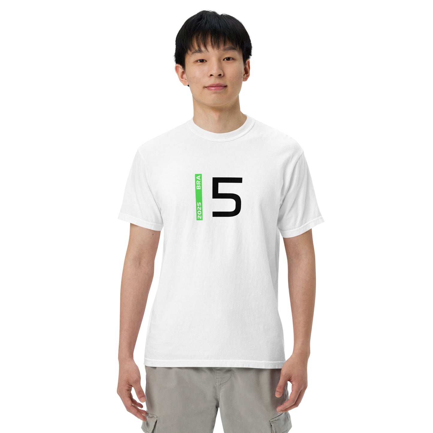 #5 F1 Driver Gabriel Bortoleto Unisex T-Shirt in White