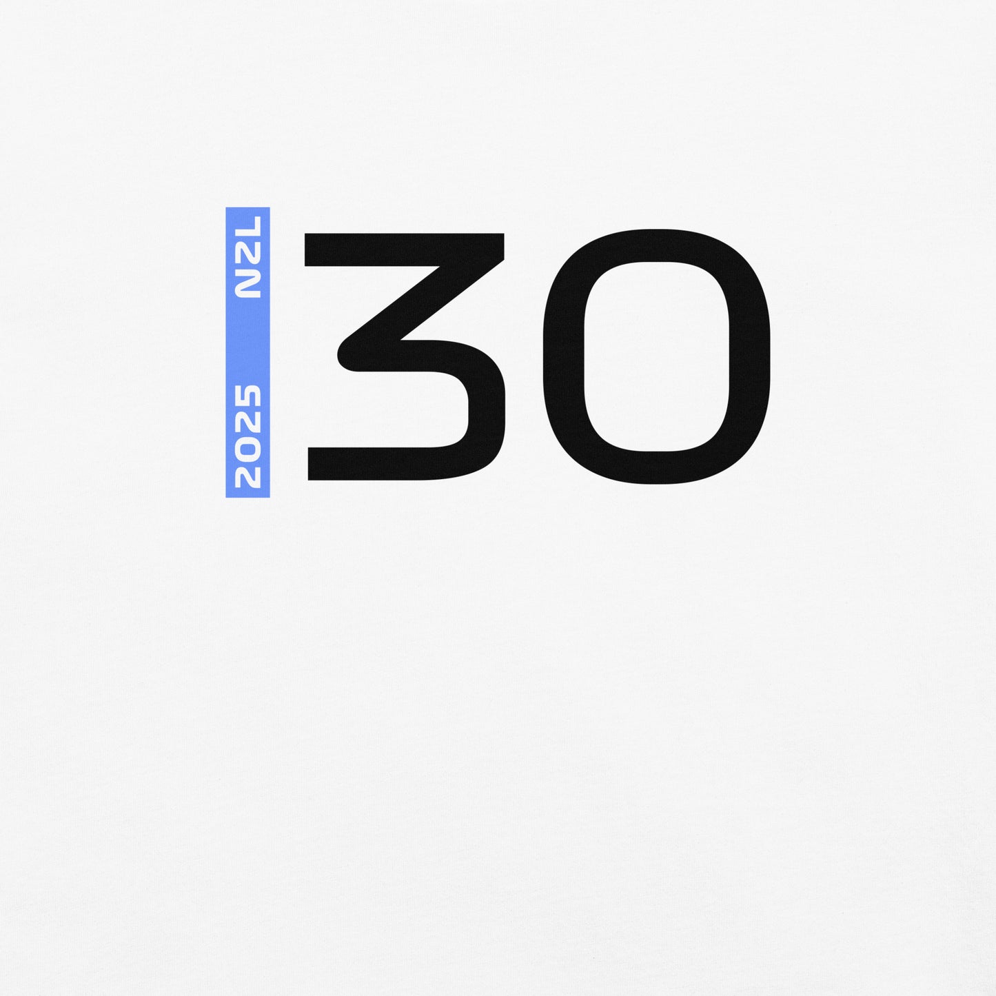 #30 F1 Driver Liam Lawson Unisex T-Shirt in White