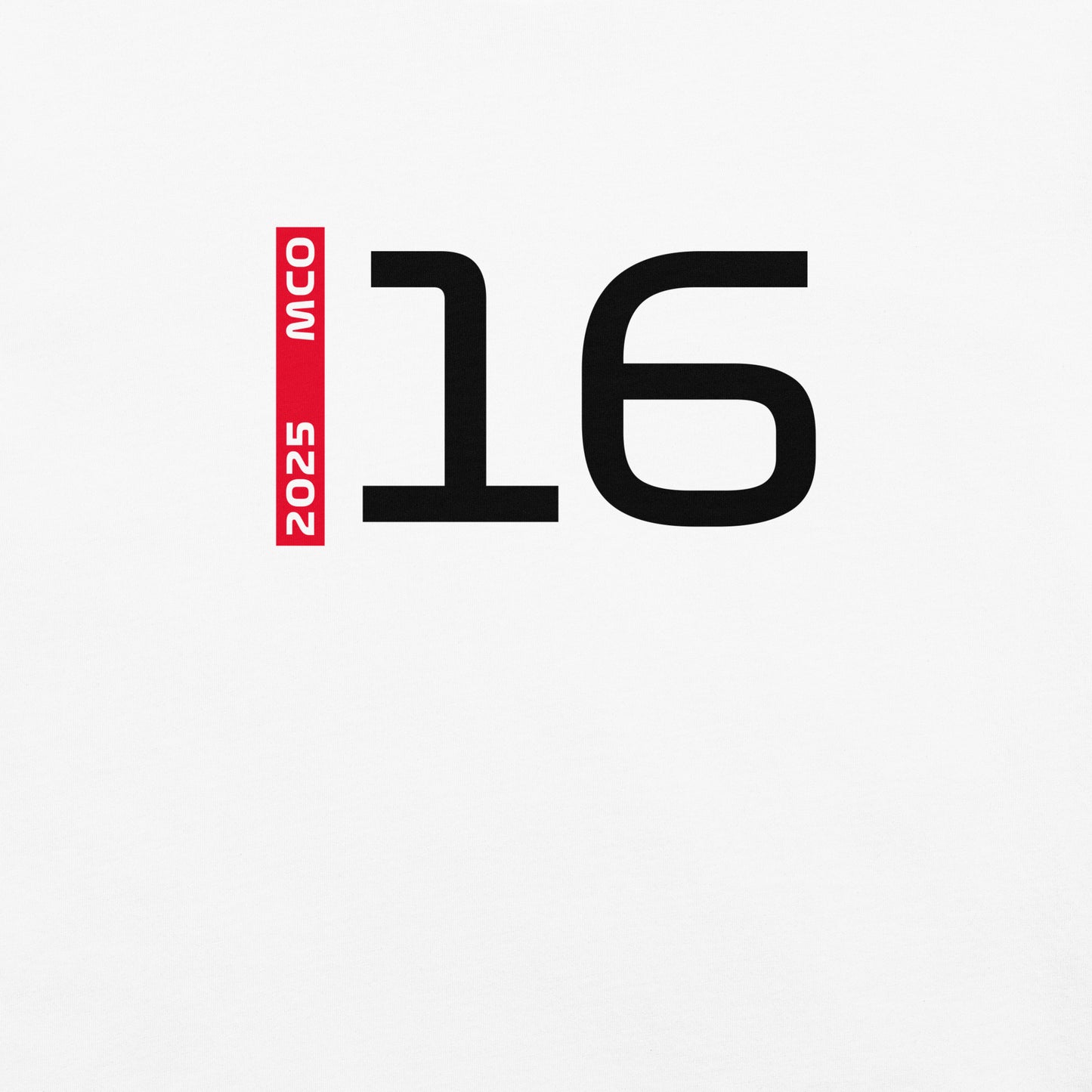 #16 F1 Driver Charles Leclerc Unisex T-Shirt in White