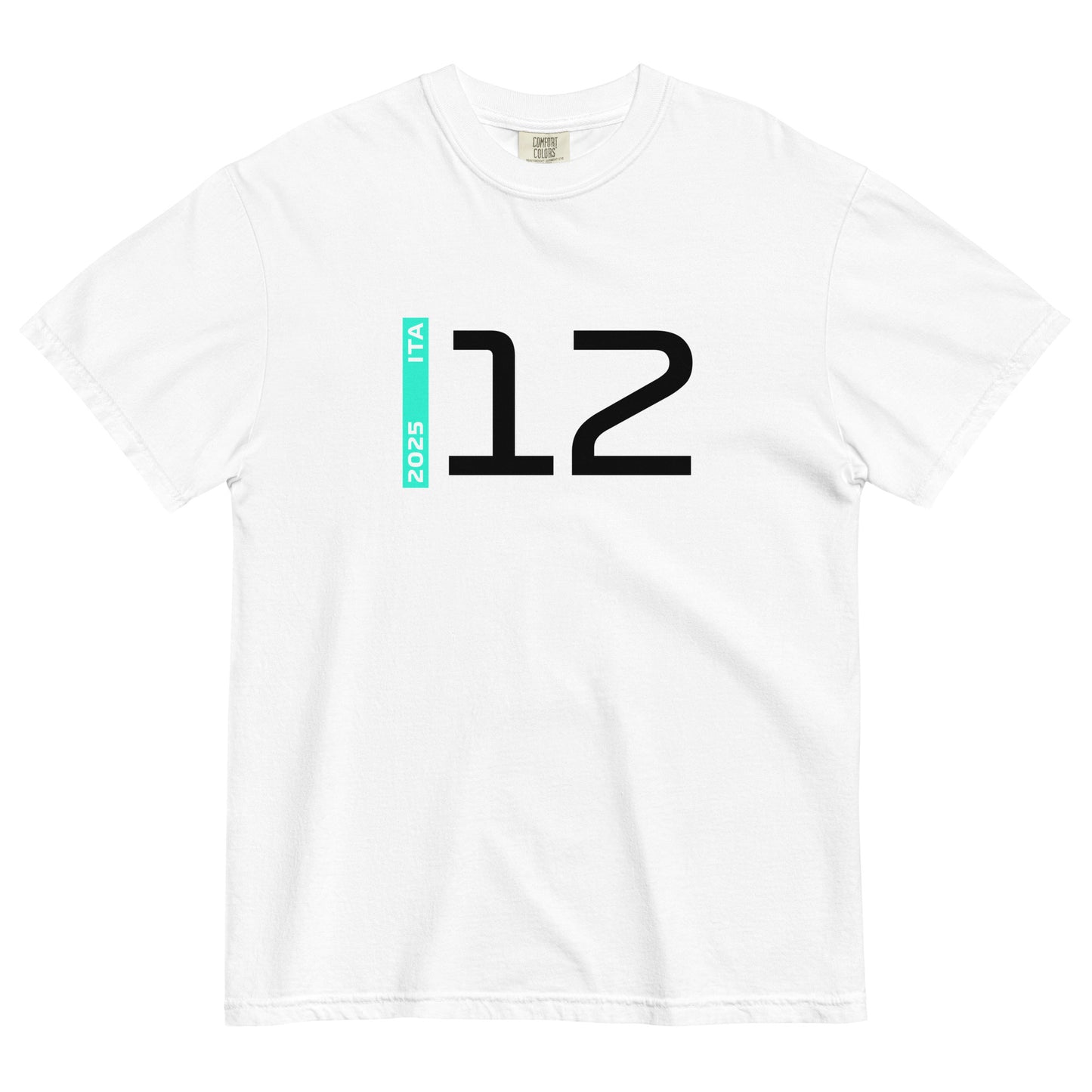 #12 F1 Driver Andrea Kimi Antonelli Unisex T-Shirt in White