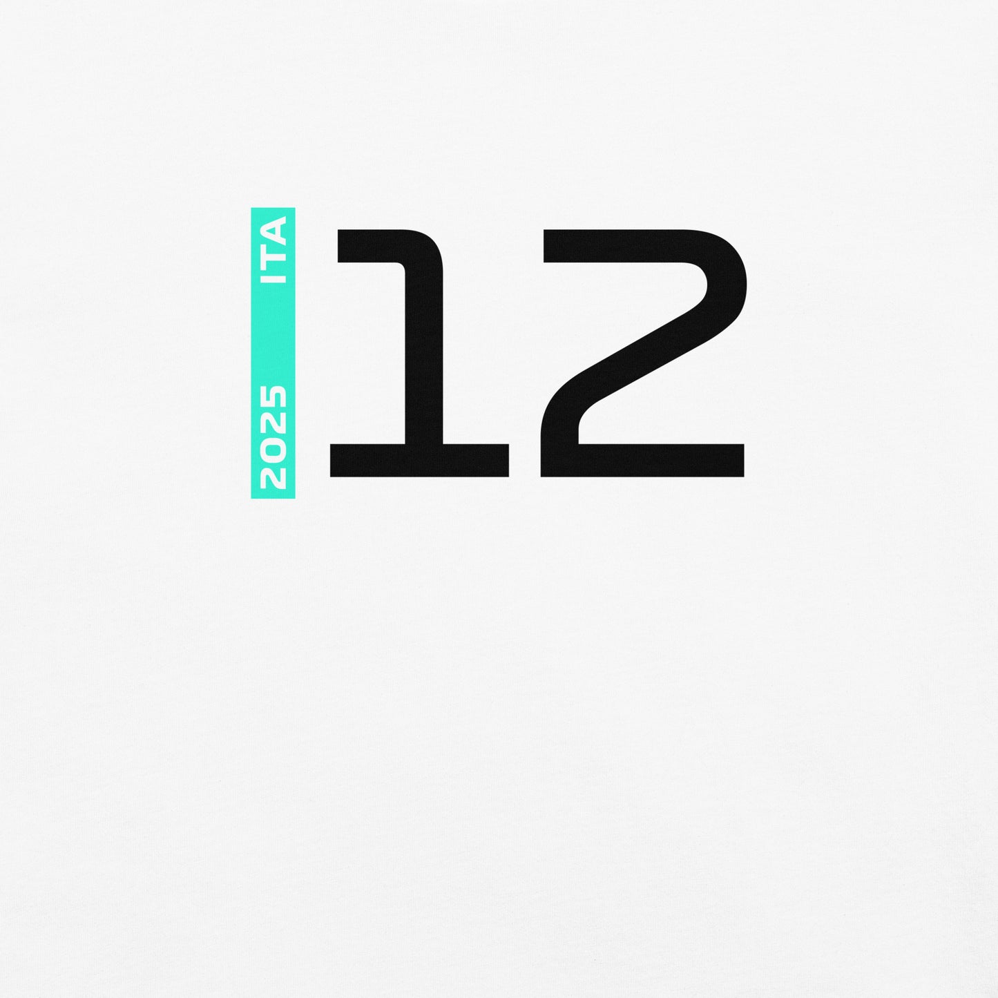#12 F1 Driver Andrea Kimi Antonelli Unisex T-Shirt in White