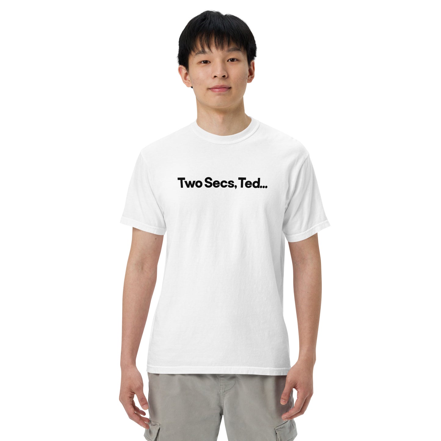 Two Secs Ted Spanned F1 Racing Unisex T-Shirt in White