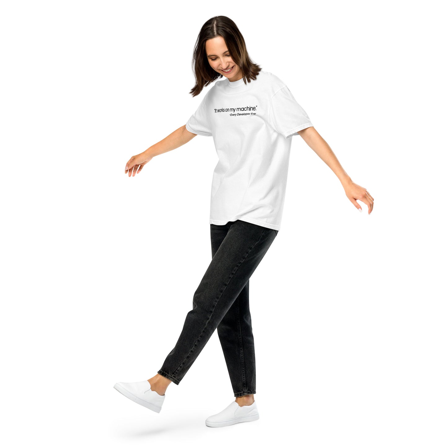 It Works on My Machine Unisex T-Shirt in White