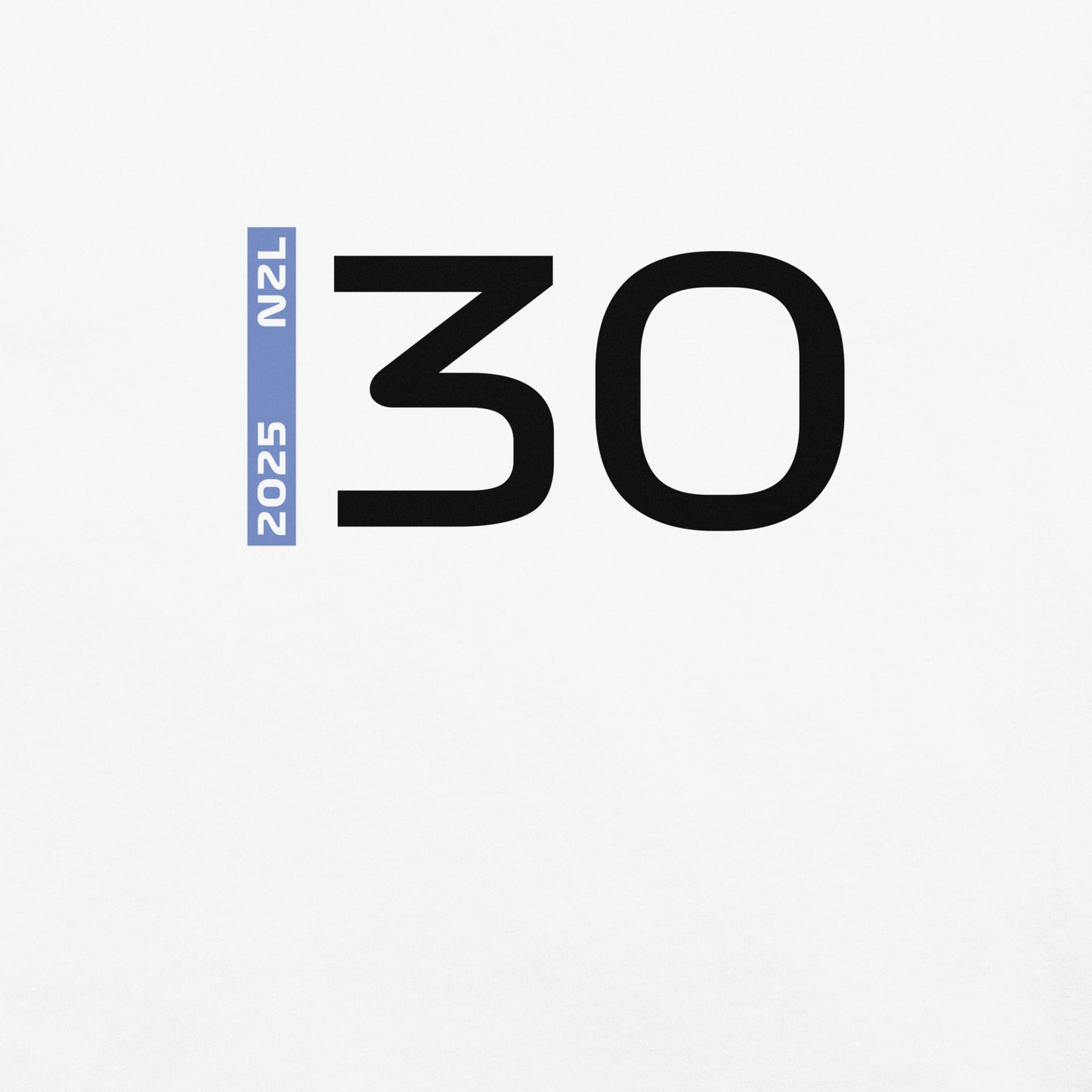 #30 F1 Driver Liam Lawson Unisex T-Shirt in White