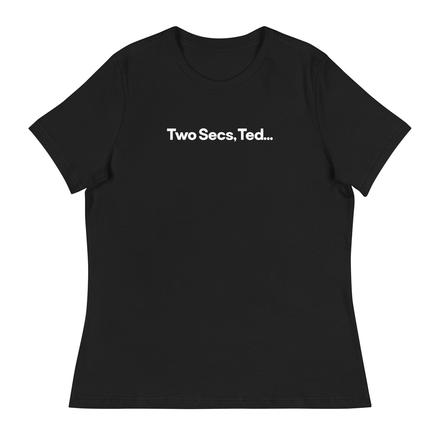 Two Secs Ted F1 Racing Women's Relaxed T-Shirt in Black