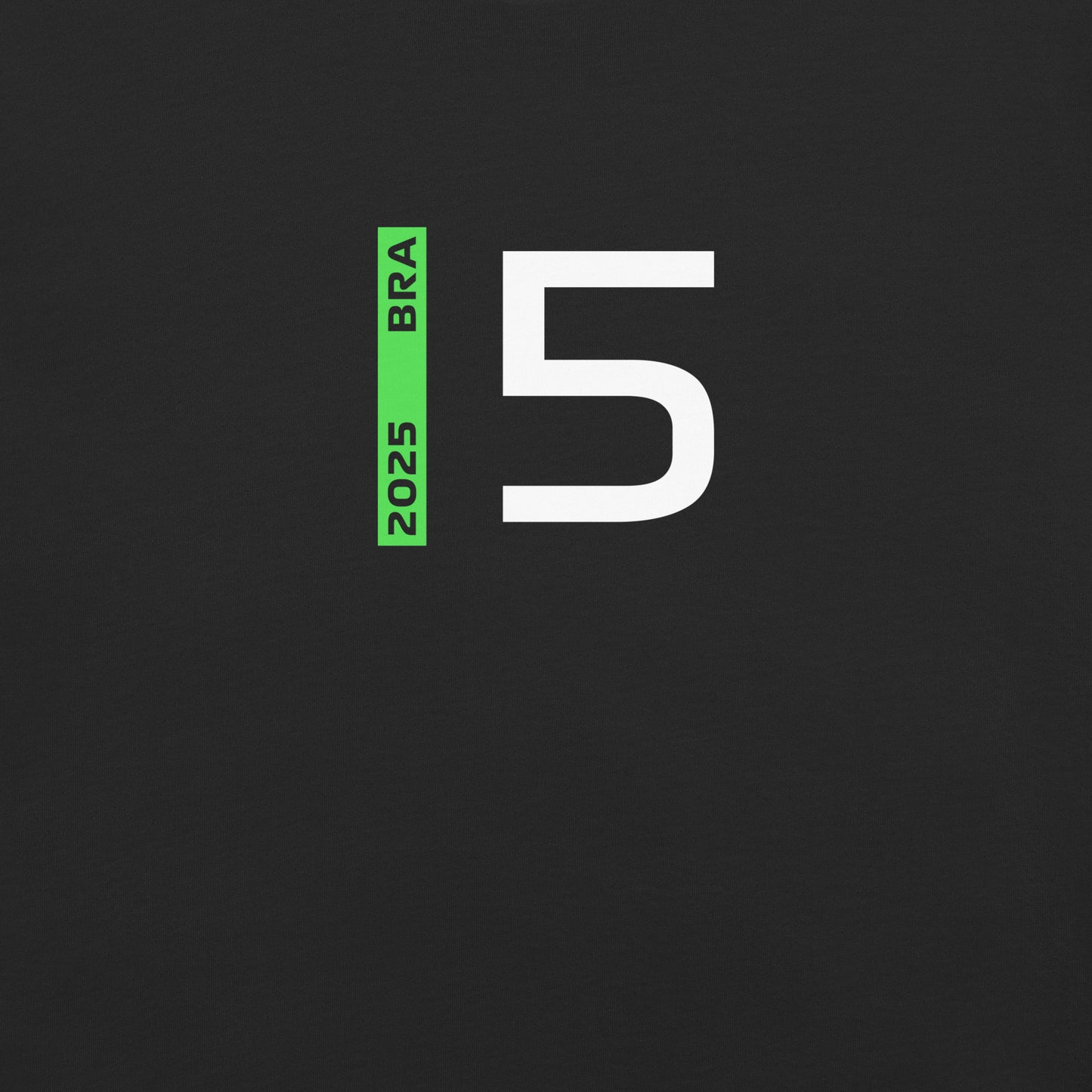 #5 F1 Driver Gabriel Bortoleto Women's Relaxed T-Shirt in Black