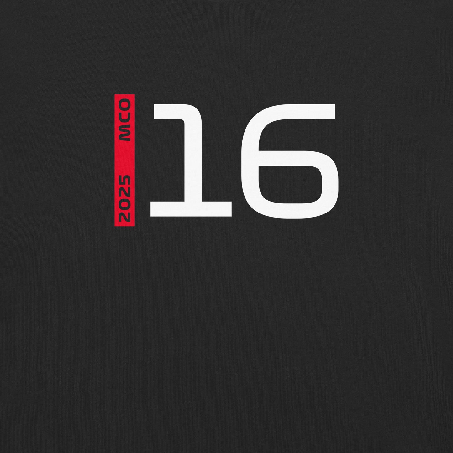 #16 F1 Driver Charles Leclerc Women's Relaxed T-Shirt in Black