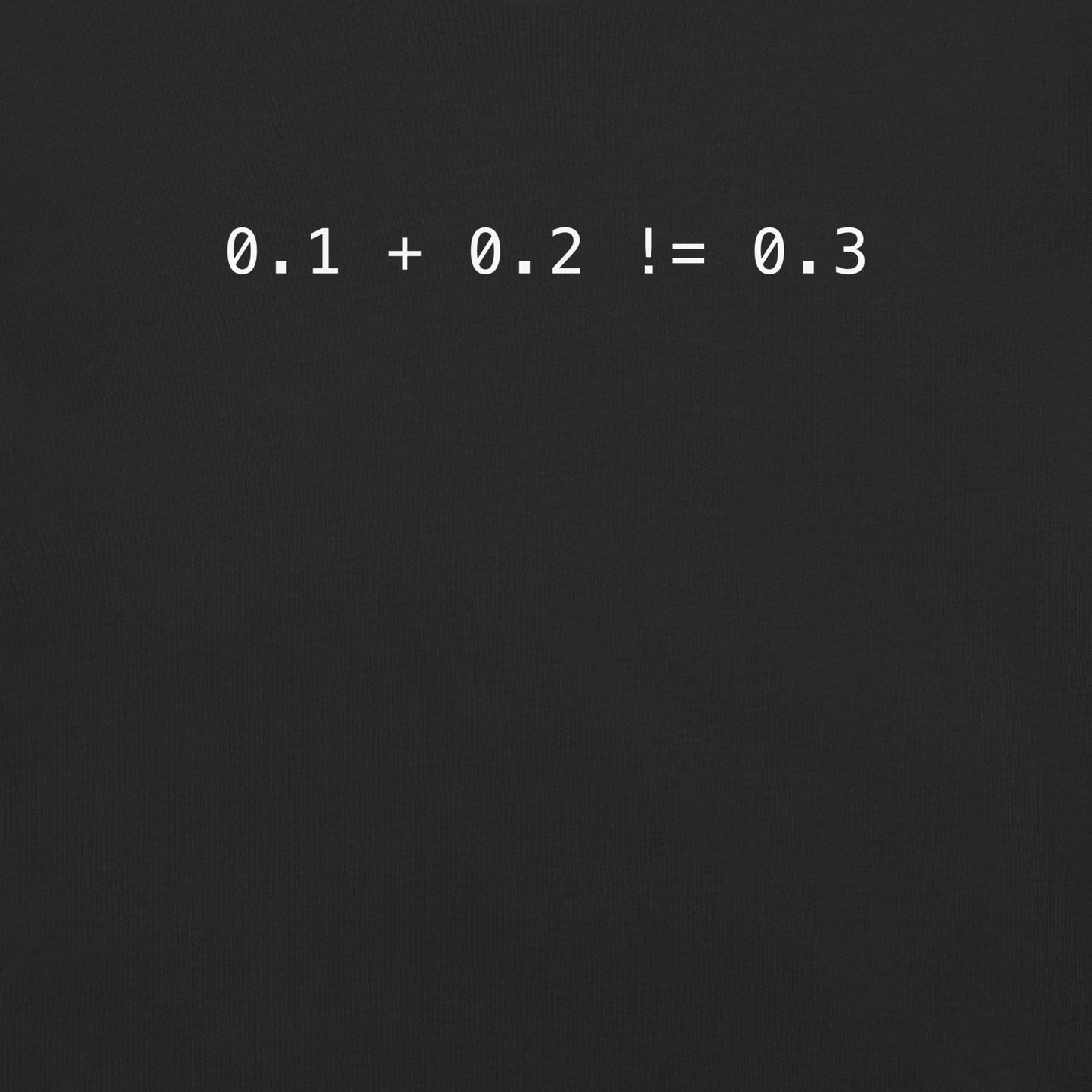 Zero Point One Plus Zero Point Two Does Not Equal Zero Point Three Women's Relaxed T-Shirt in Black