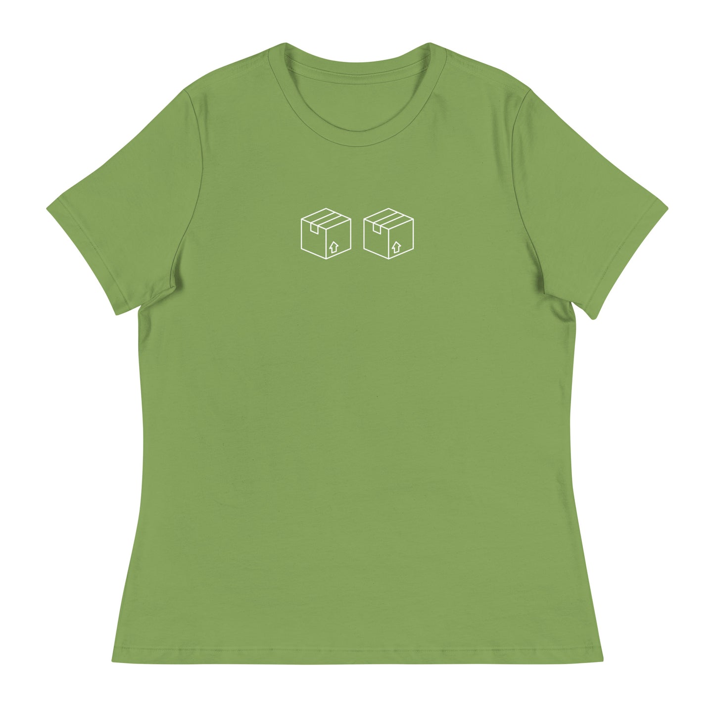 Box Box F1 Graphic Women's Relaxed T-Shirt in Leaf Green