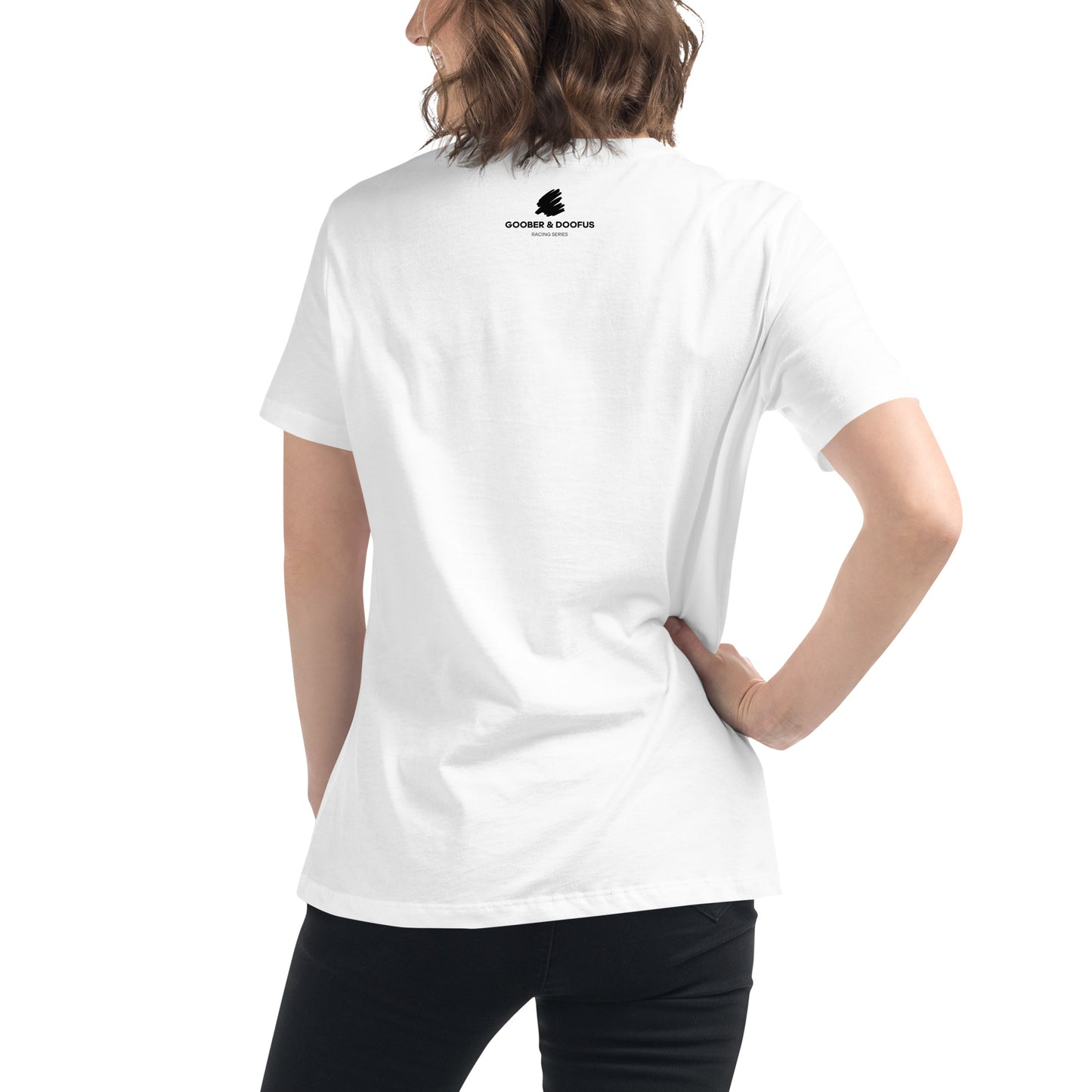 #63 F1 Driver George Russell Women's Relaxed T-Shirt in White