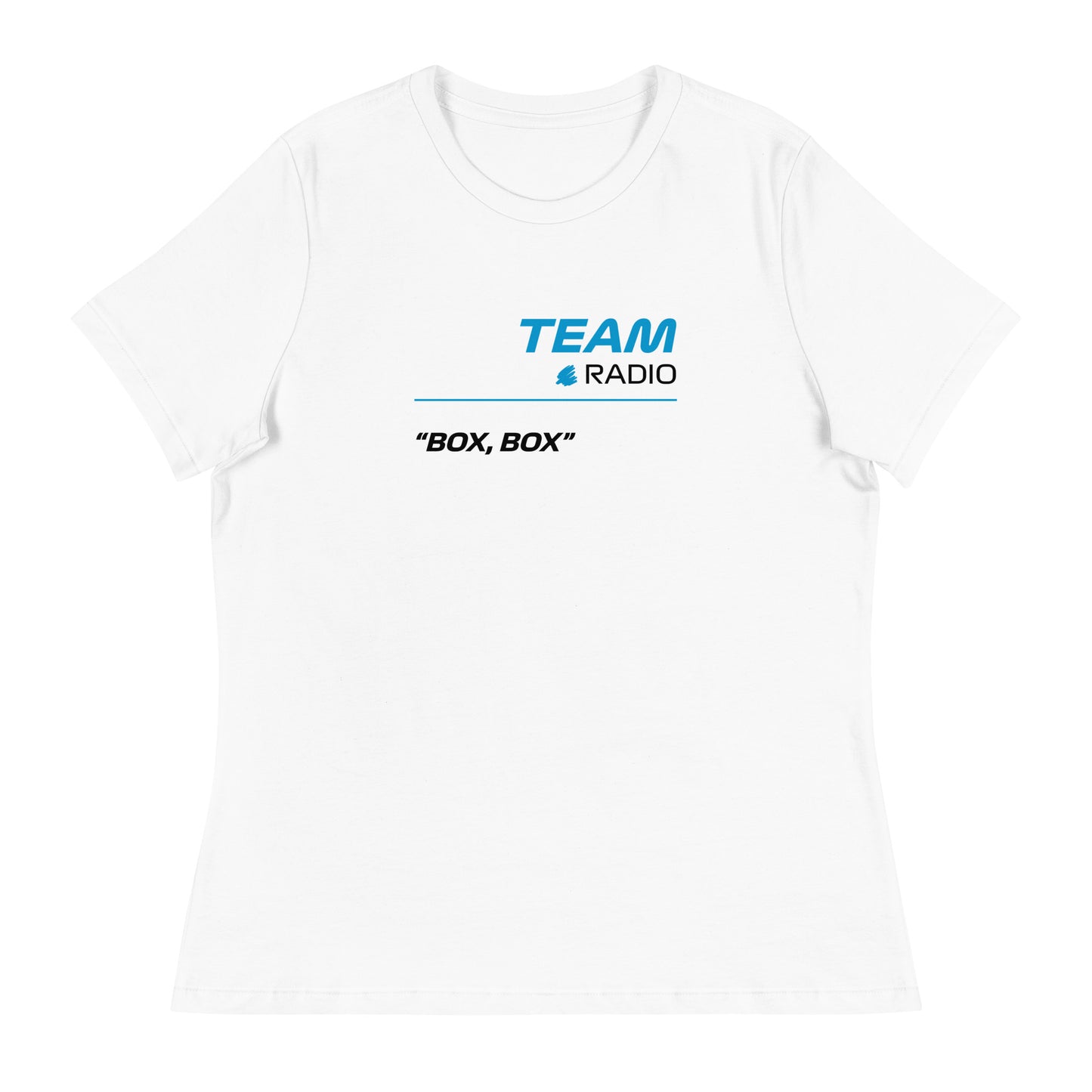 Alpine F1 Team Radio Women's White Relaxed Fit T-Shirt