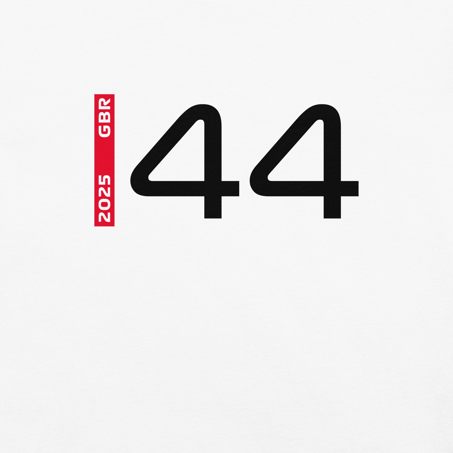 #44 F1 Driver Lewis Hamilton Women's Relaxed T-Shirt in White