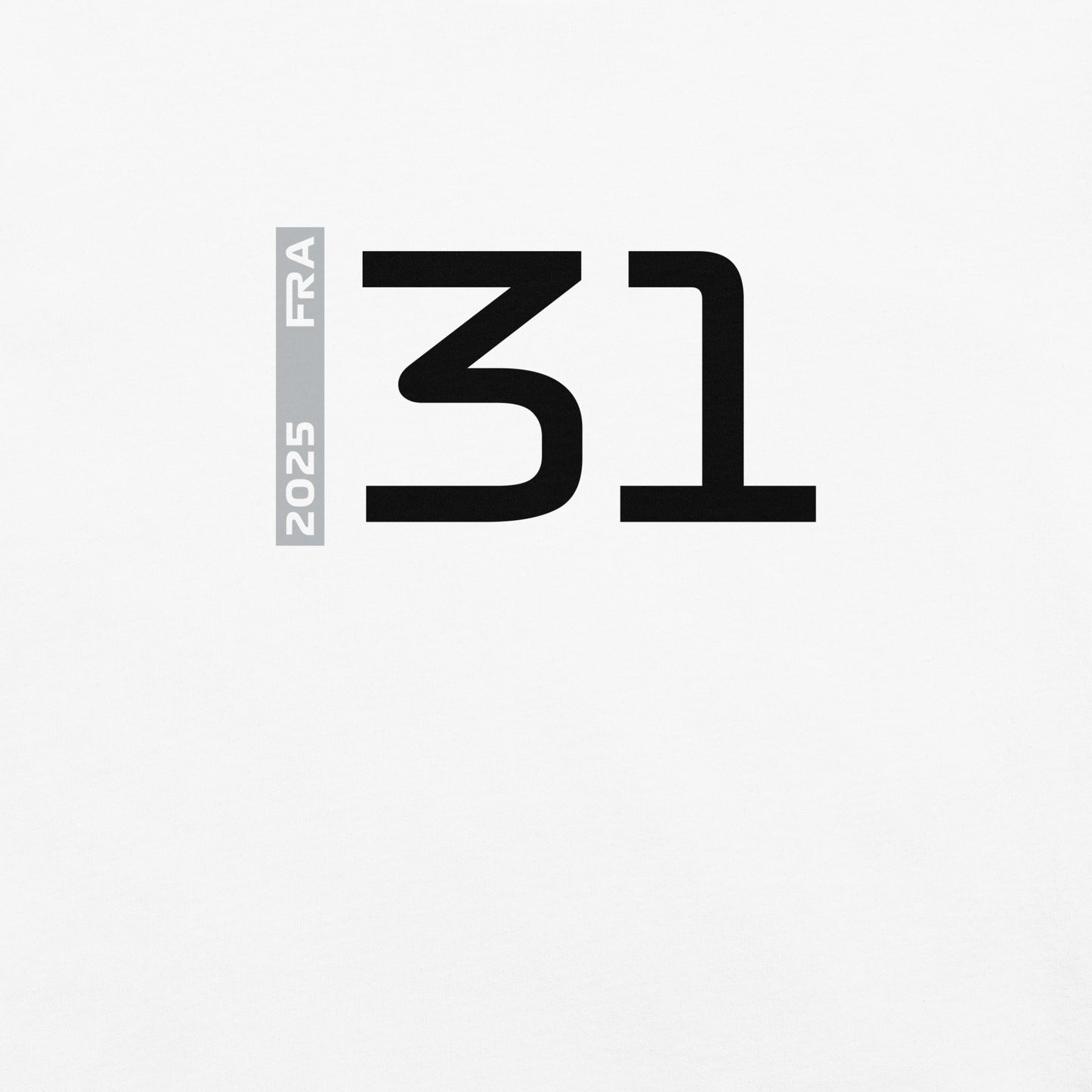 #31 F1 Driver Esteban Ocon Women's Relaxed T-Shirt in White
