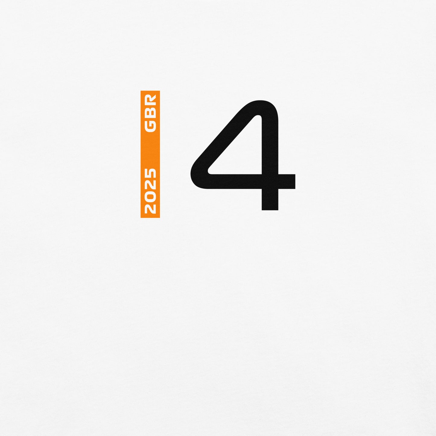 #4 F1 Driver Lando Norris Women's Relaxed T-Shirt in White