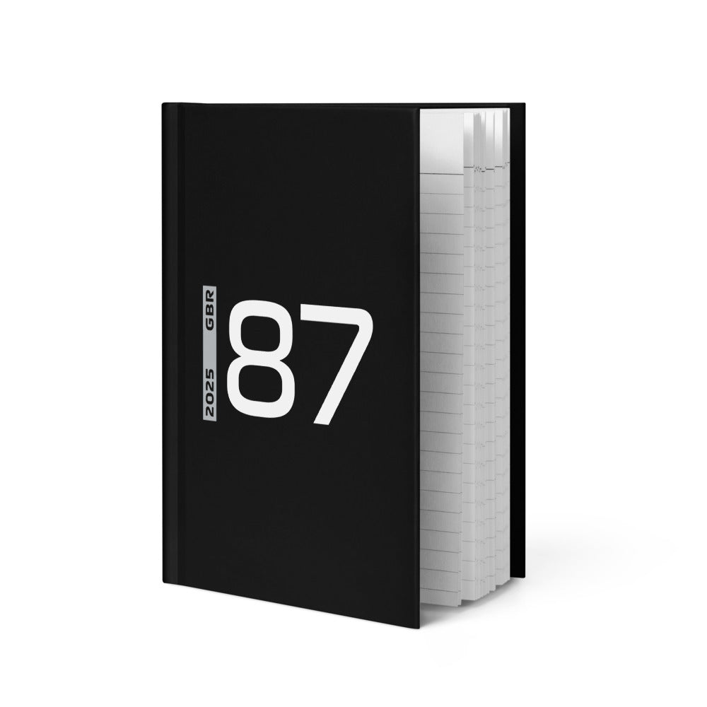 #87 F1 Driver Oliver Bearman Notebook