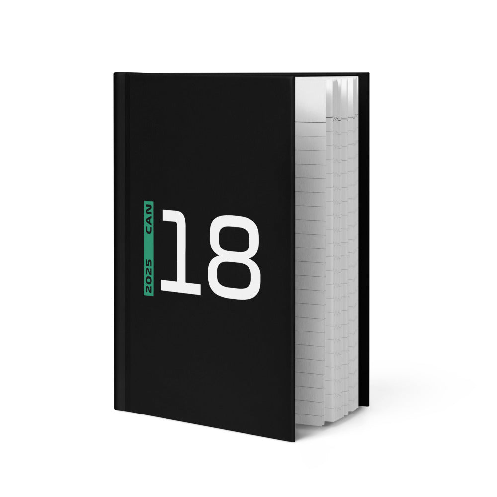 #18 F1 Driver Lance Stroll Notebook