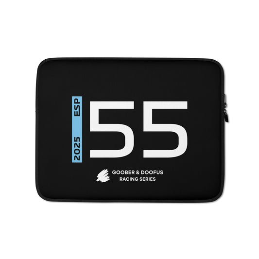 #55 F1 Driver Carlos Sainz 13" Laptop Sleeve
