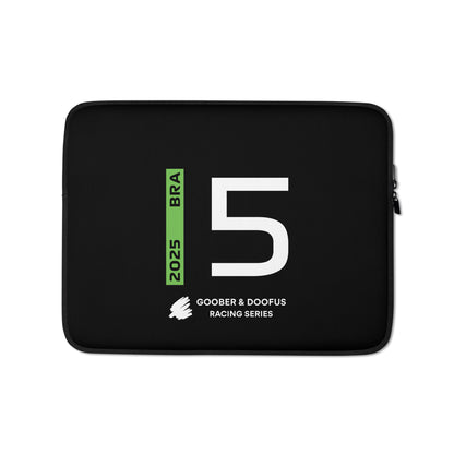 #5 F1 Driver Gabriel Bortoleto 13" Laptop Sleeve
