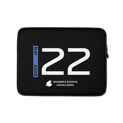 #22 F1 Driver Yuki Tsunoda 13" Laptop Sleeve